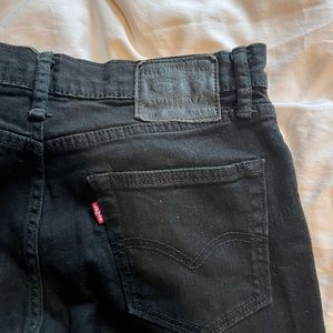 Levi black 501 skinny jeans